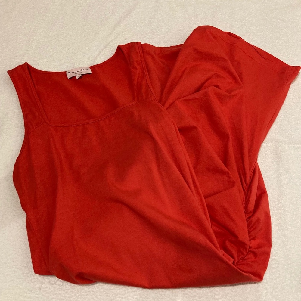 Michael stars coral dress, size medium